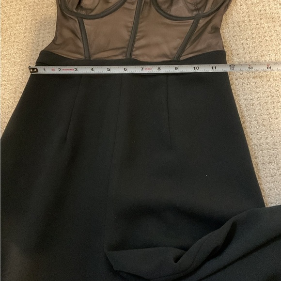 House of CB Samirah Mesh Satin Jumpsuit Size XS Black - Picture 12 of 15